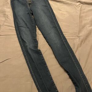 Fashion Nova Dark Blue Skinny Jeans